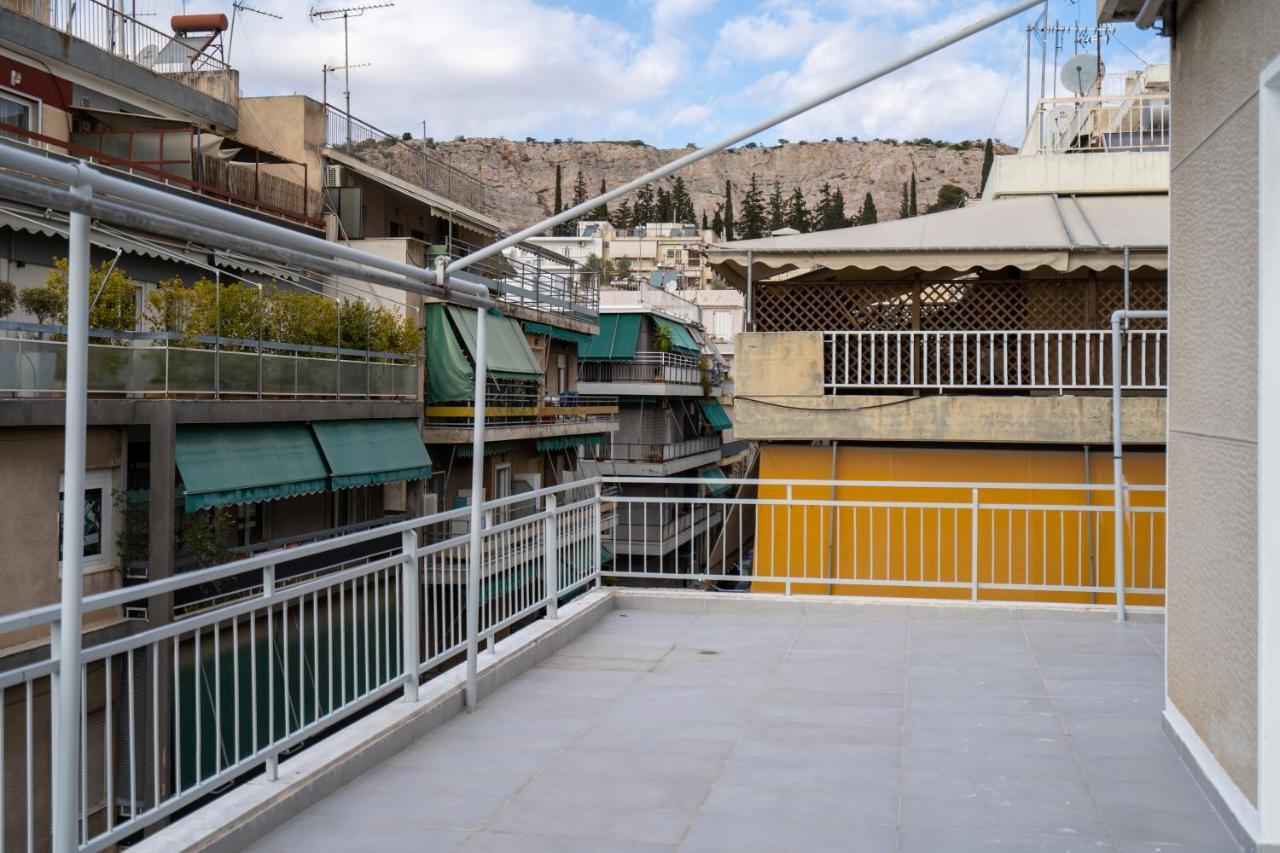 Athens Hideout Apt, Big Rooftop With City View Exterior photo