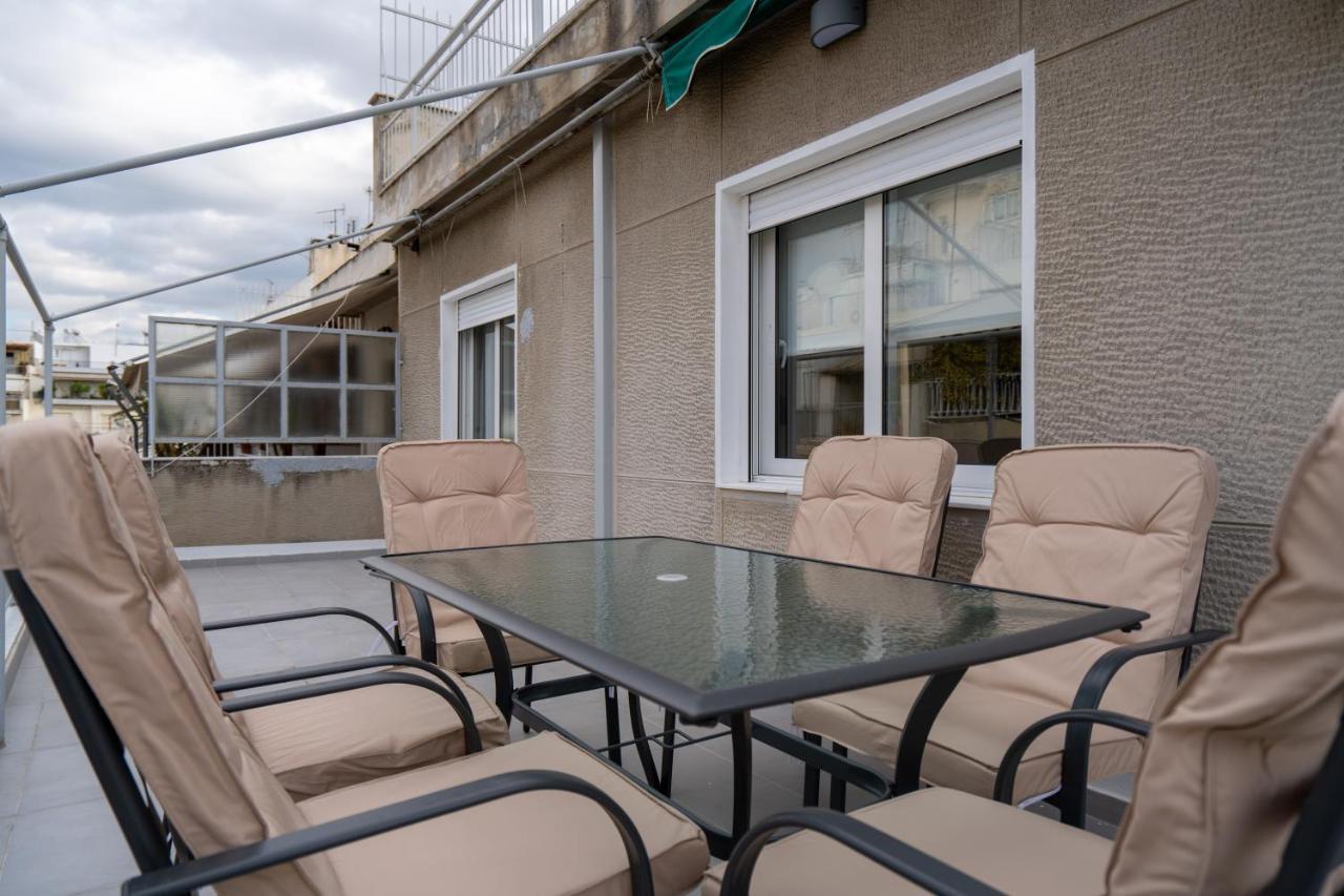 Athens Hideout Apt, Big Rooftop With City View Exterior photo