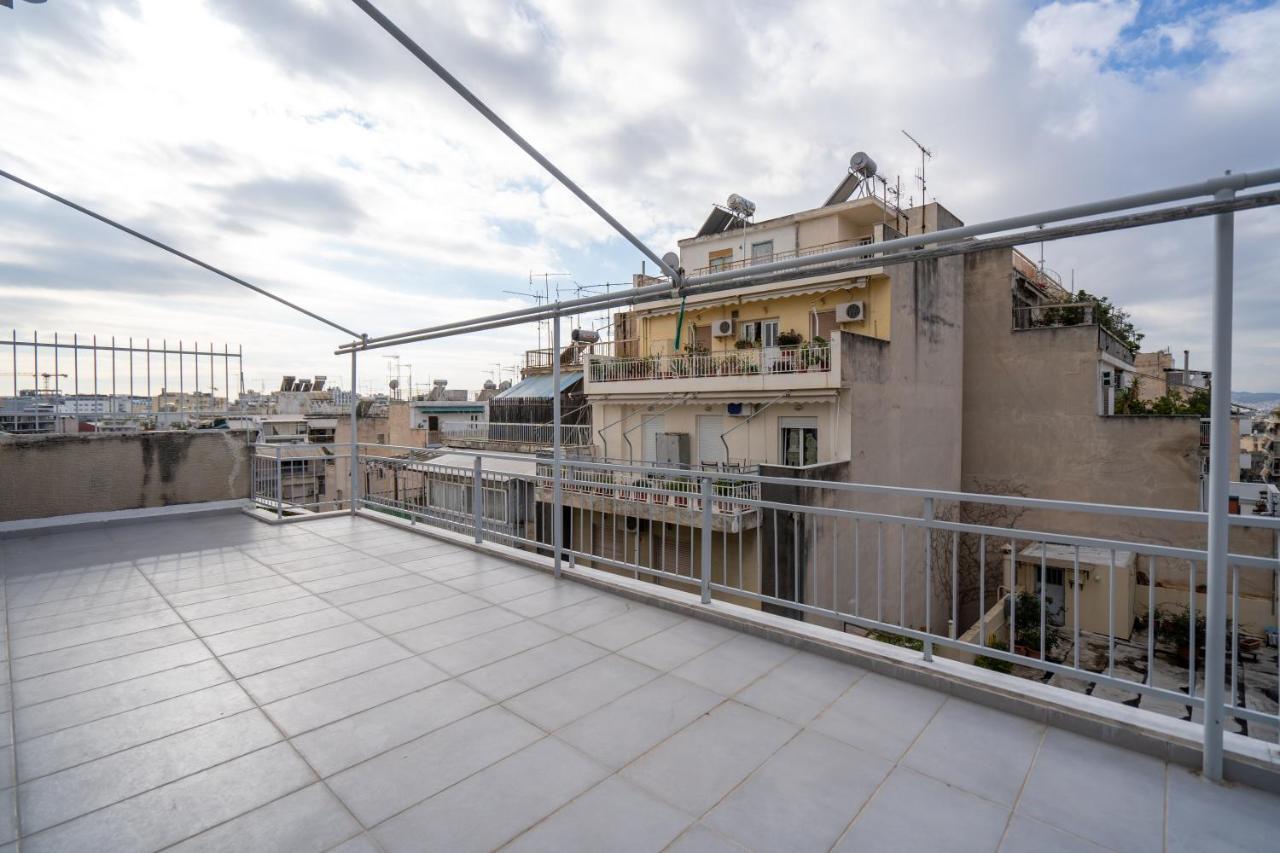 Athens Hideout Apt, Big Rooftop With City View Exterior photo